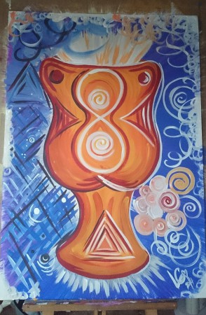 POHÁR - 100 x 70 cm, 4200 Kč 